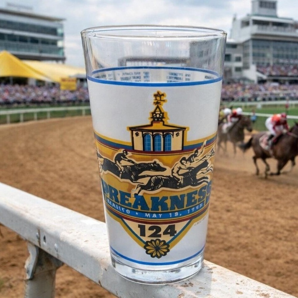 Preakness Stakes Glass 124th Running 1999 Libbey